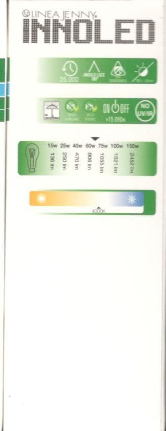 Lampadina LED OLIVA 9w E14 Luce naturale 4000 K