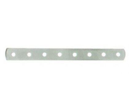 Lastrina diritta zincata multiforo mm 300 x 20 spessore mm 2