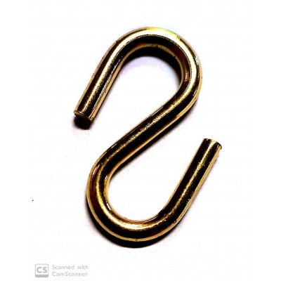 Essi ottone mm 2,4 x 25 forma 'aperta' per catena