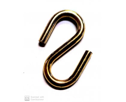 Essi ottone mm 2,4 x 25 forma 'aperta' per catena