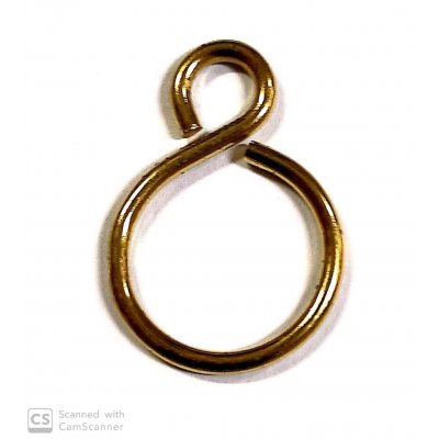 Ganci ad esse in ottone mm 33x21 filo 2,2