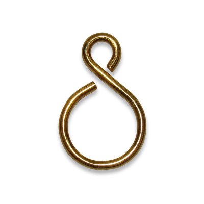 Ganci ad esse in ottone mm 33x21 filo 2,2
