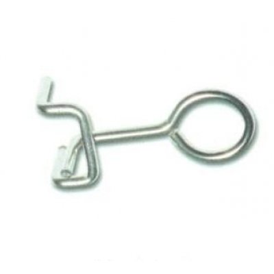 Gancio ad occhiolo per pannelli forati/espositori