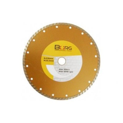 Disco diamantato corona turbo Ø 230 mm foro 22.23