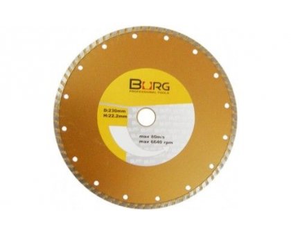 Disco diamantato corona turbo Ø 230 mm foro 22.23