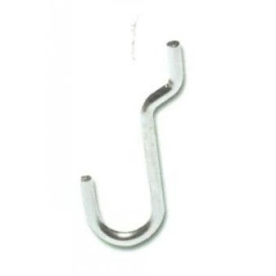 Gancio per pannelli forati/espositori N 6 in acciaio zincato