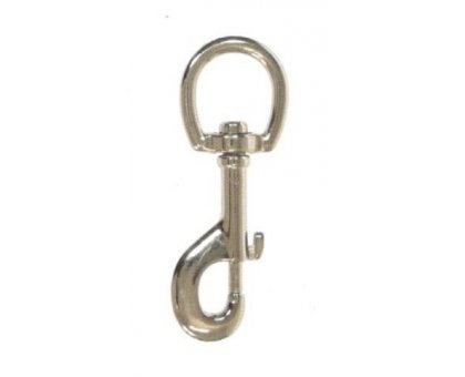 Moschettone per redini mm 13 x 73 girevole in acciaio pressofuso