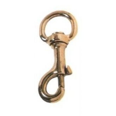 Moschettone per redini mm 32 x 121 girevole in bronzo pressofuso