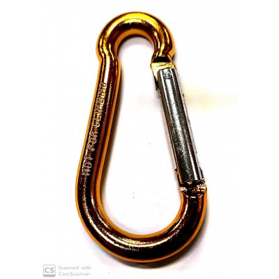 Moschettone pompiere mm 8 x 80 in alluminio colori assortiti