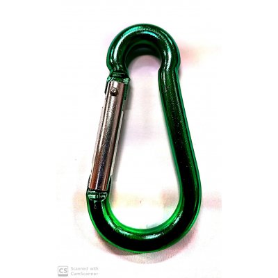 Moschettone pompiere mm 8 x 80 in alluminio colori assortiti