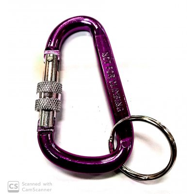 Moschettone pompiere con vite mm 8 x 80 in alluminio