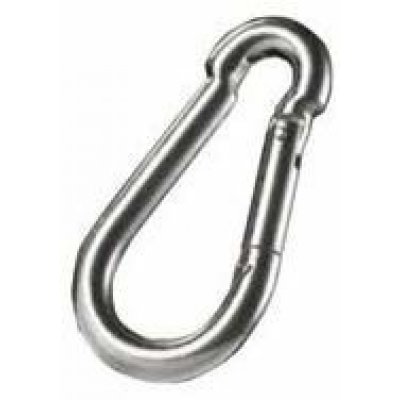 Moschettone pompiere mm 40 x 4 in acciaio zincato DIN 5299