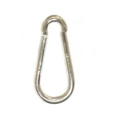 Moschettone pompiere mm 50 x 5 in acciaio zincato DIN 5299