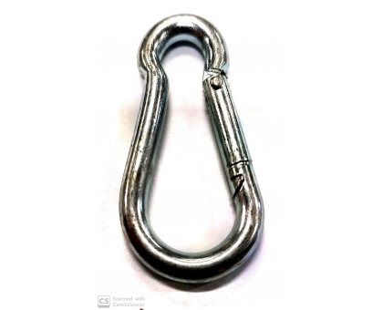 Moschettone pompiere mm 160 x 13 in acciaio zincato DIN 5299