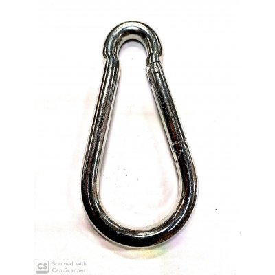 Moschettone pompiere mm 160 x 13 in acciaio zincato DIN 5299