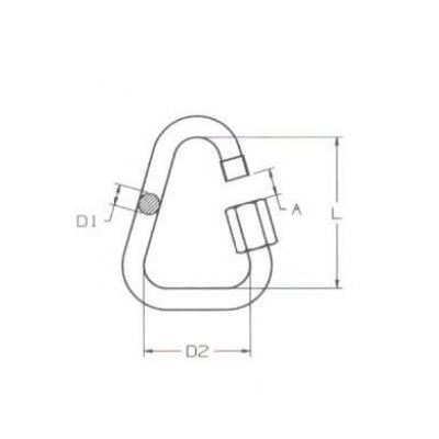 Maglia rapida triangolare mm 10 in acciaio zincato