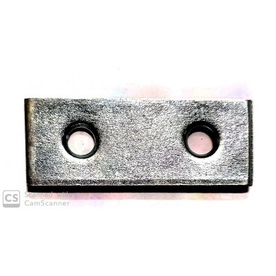 Lastrina diritta mm 40 x 15 a 2 fori spessore mm 2