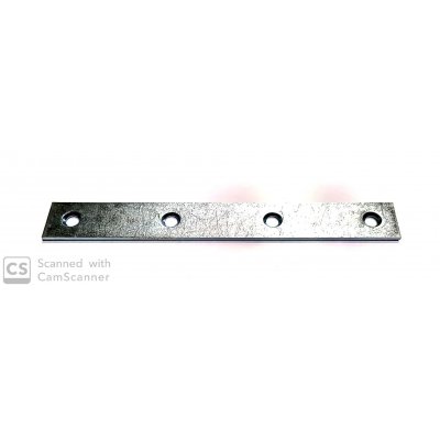 Lastrina diritta mm 120 x 15 a 4 fori spessore mm 2 zincate