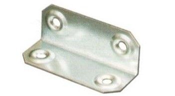 Piastrina piegata mm 20 x 20 x 50 a 4 fori spessore mm 1