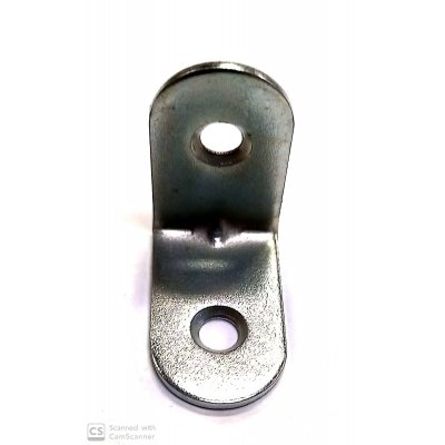 Lastrina piegata mm 25 x 25 x 15 zincata