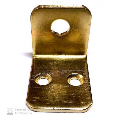 Squadretta per armadi mm 21 ottonata