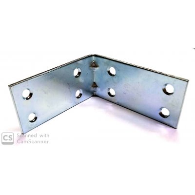 Piastra di giunzione ad angolo cm 6 x 6 larghezza mm 30