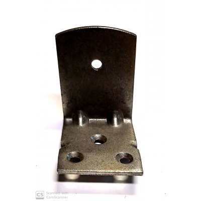 Piastra angolo pesante mm 55 x 45 larghezza mm 40 spessore mm 2,5