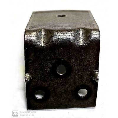 Piastra angolo pesante mm 55 x 45 larghezza mm 40 spessore mm 2,5