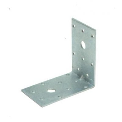 Piastra pesante ad angolo mm 60 x 60 fori da 5/11 mm spessore 2,5 mm