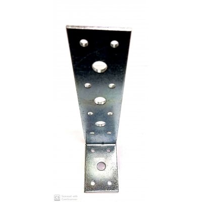 Piastra angolo pesante mm 160 x 60 larghezza mm 40 spessore mm 3