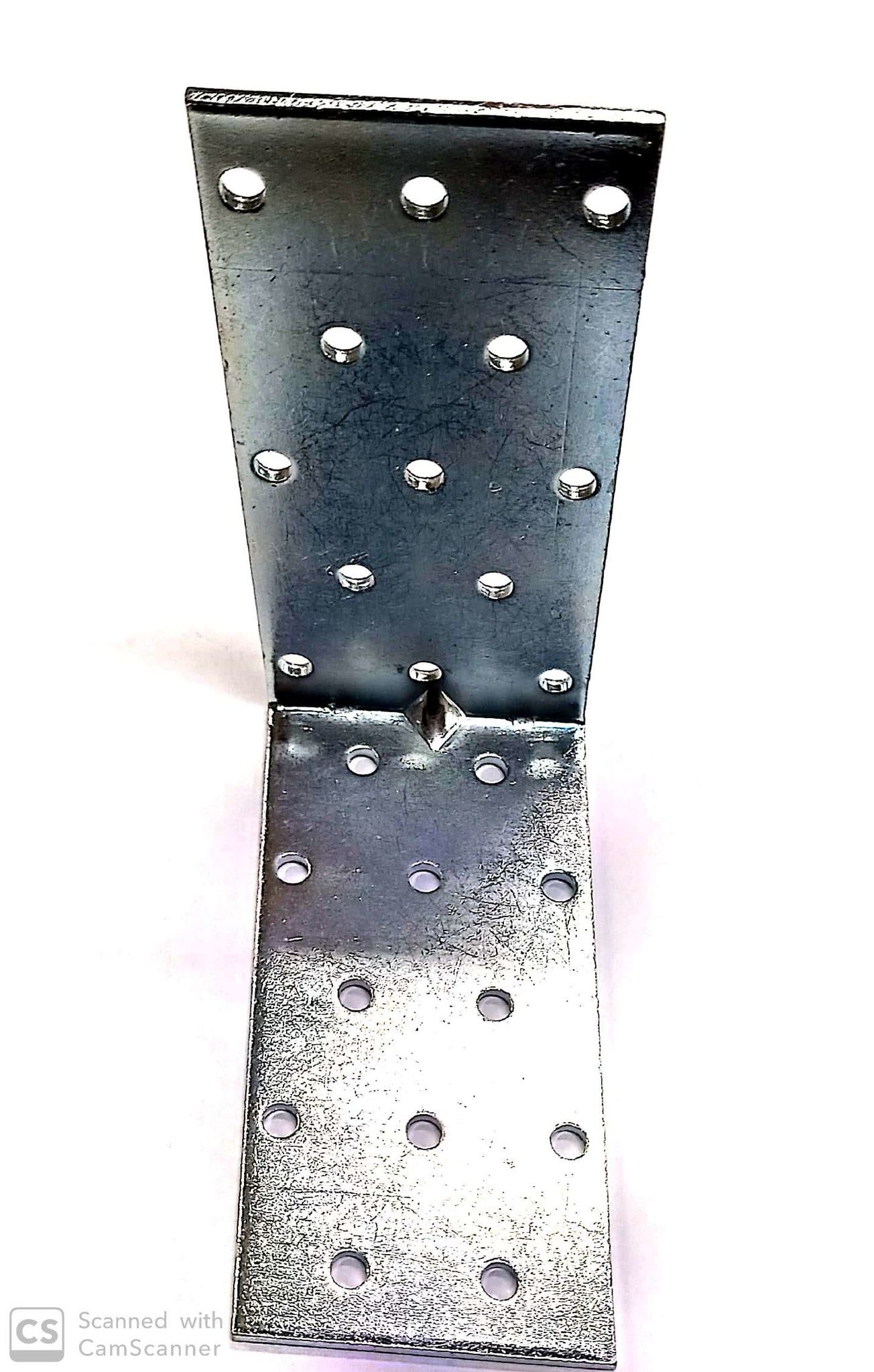Piastra angolo pesante mm 100 x 100 larghezza mm 50 spessore mm 2,5
