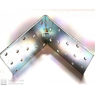 Piastra angolo pesante mm 100 x 100 larghezza mm 50 spessore mm 2,5