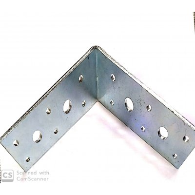 Piastra angolo pesante mm 110 x 110 larghezza mm 40 spessore mm 3