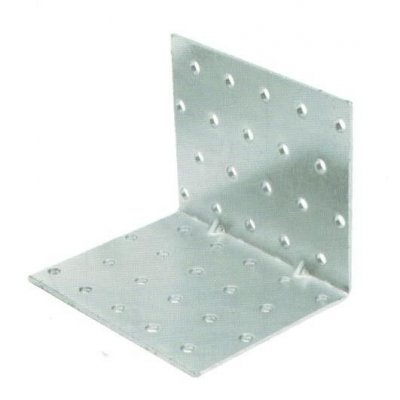 Piastra ad angolo pesante mm 100x100x100 spessore mm 2,5