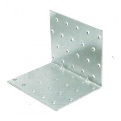 Piastra ad angolo pesante mm 40 x 40larghezza mm 100 spessore mm 2,5