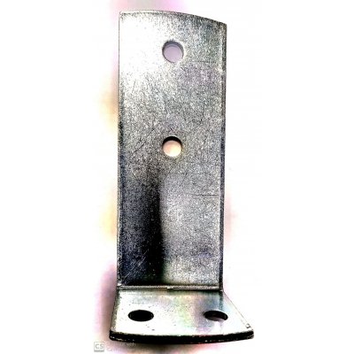 Piastra ad angolo reggipilastri mm 60 x 180 x 70 spessore mm 4