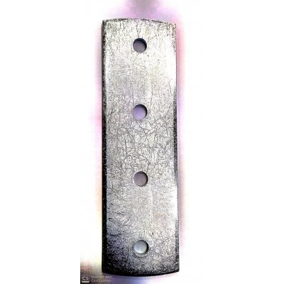 Piastra diritta di giunzione mm 70 x 230 pesante spessore mm 4