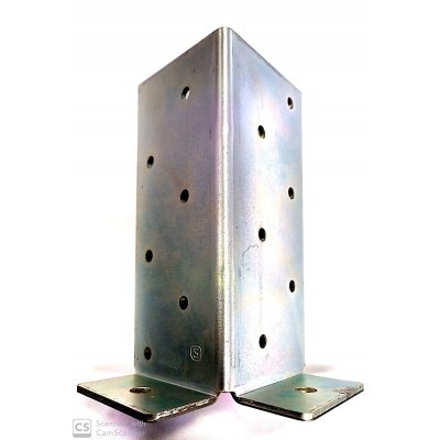 Supporto universale per travi mm 70 x 70 x h 180 pesante spessore mm 3,5