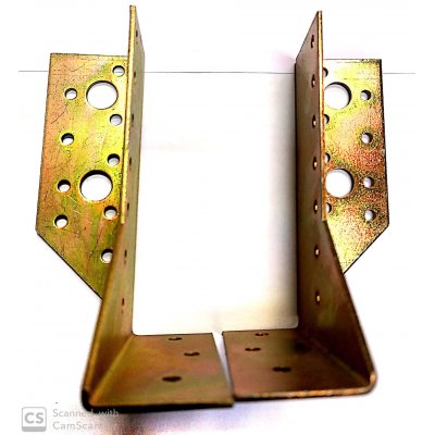 Supporto aperto universale per travi altezza mm 120 coppia pz 2