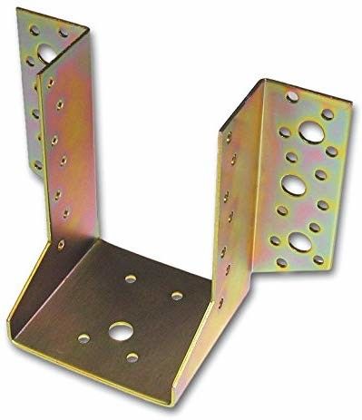 Supporto aperto per travi mm 80 altezza mm 120 base appoggio mm 80