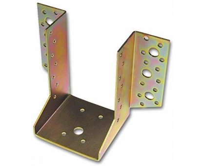 Supporto aperto per travi mm 80 altezza mm 120 base appoggio mm 80