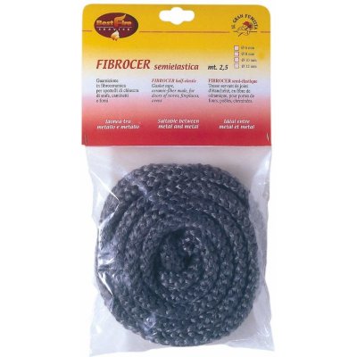 Guarnizione per stufe Ø 10 mm x 2,50 mt in fibroceramica semielastica