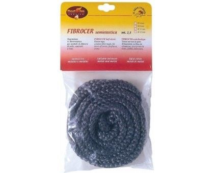 Guarnizione per stufe Ø 12 mm x 2,50 mt in fibroceramica semielastica