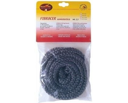 Guarnizione per stufe Ø 12 mm x 2,50 mt in fibroceramica semielastica