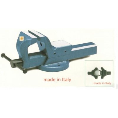 Morsa parallela mm 125 in acciaio forgiato FZA MA/4 con ganasce per tubi