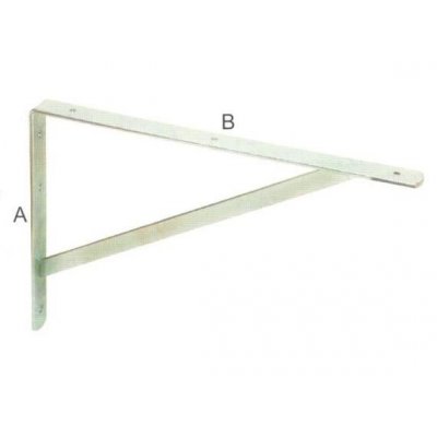 Mensolone pesante con saetta cm 40 x 27 spessore mm 5