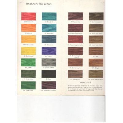 Mordente per legno ( anillina ) all'acqua busta gr 7,5