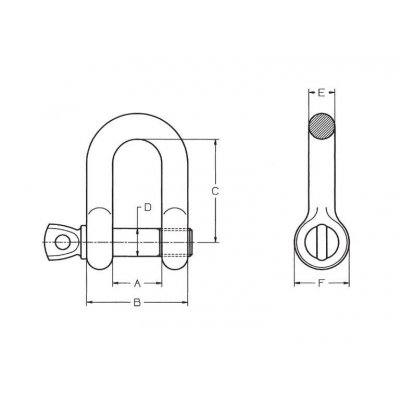 Grillo diritto mm 6 zincato tipo commerciale