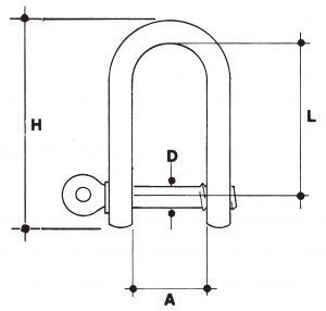 Grillo diritto inox A4 mm 12
