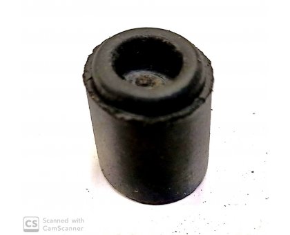 Paracolpo mm 20 x 25 cilindrico in gomma NERA con foro per vite